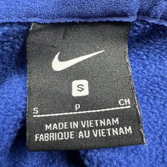 Nike Sweatshirt Womens Small Blue Hoodie Pockets Stretch Active Sporty Comfort - Picture 8 of 13